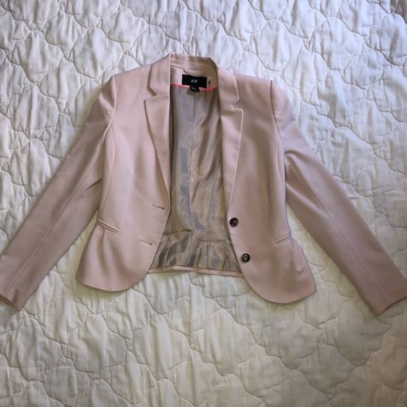 H&M Jackets & Blazers - Light Pink Fitter Blazer